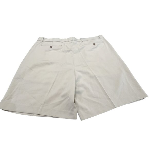 NWT CUTTER & BUCk Mens 44T Beige Chino Bermuda Pleated Shorts Big and Tall - Picture 4 of 14
